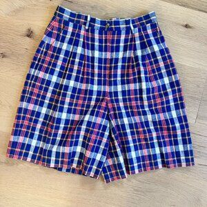 🪻Vintage Plaid High-Waisted Country Club Shorts🪻